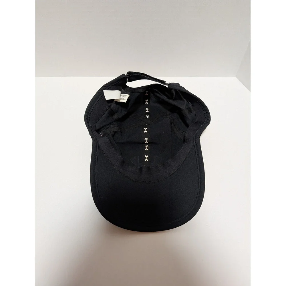 Under Armour Men's Black Adjustable Athletic‎ Hat Running Cap UA Logo Sports